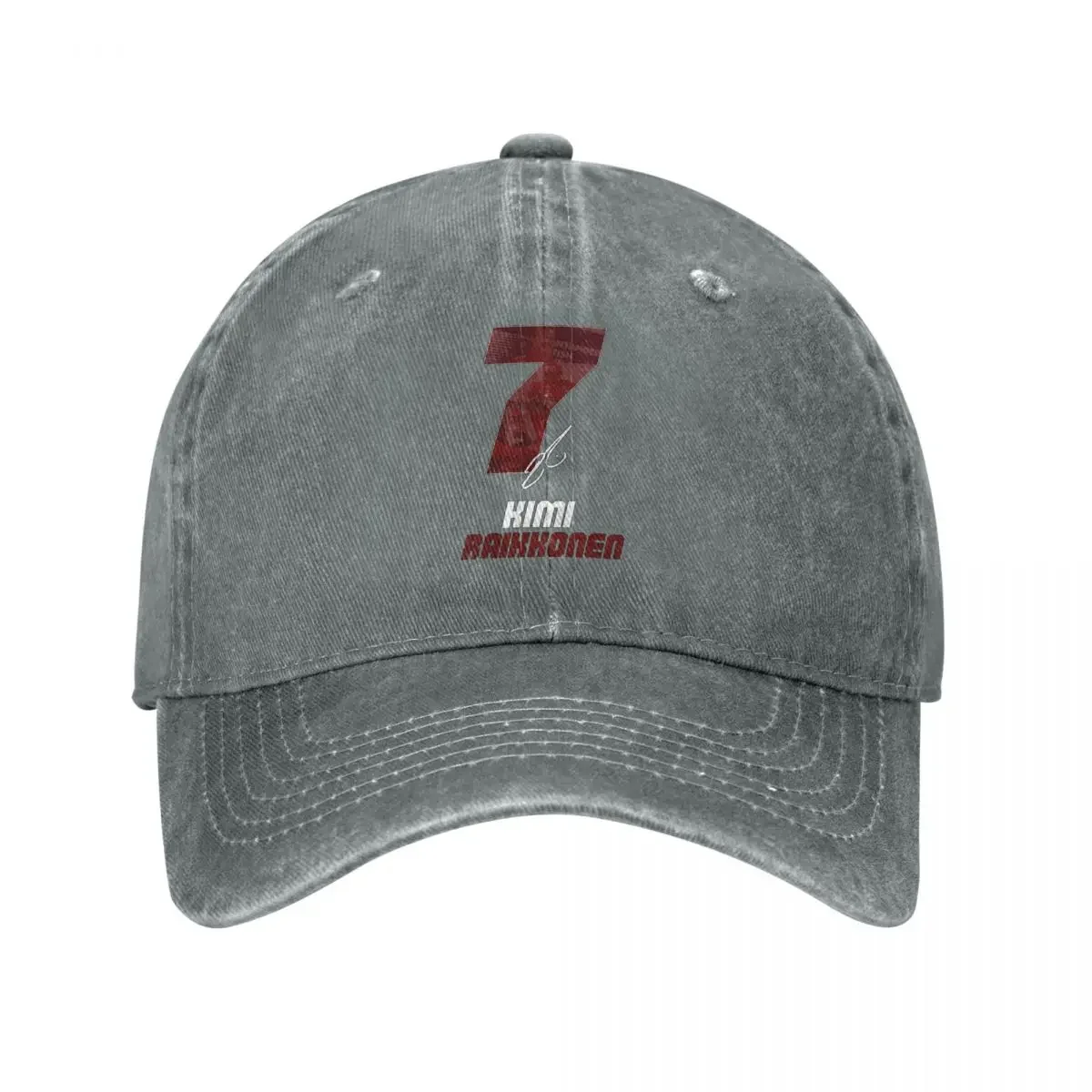 Washed Men's Baseball Cap Kimi Raikkonen 7 Classic Trucker Snapback Caps Dad Hat F1 teams and drivers Golf Hats official-website