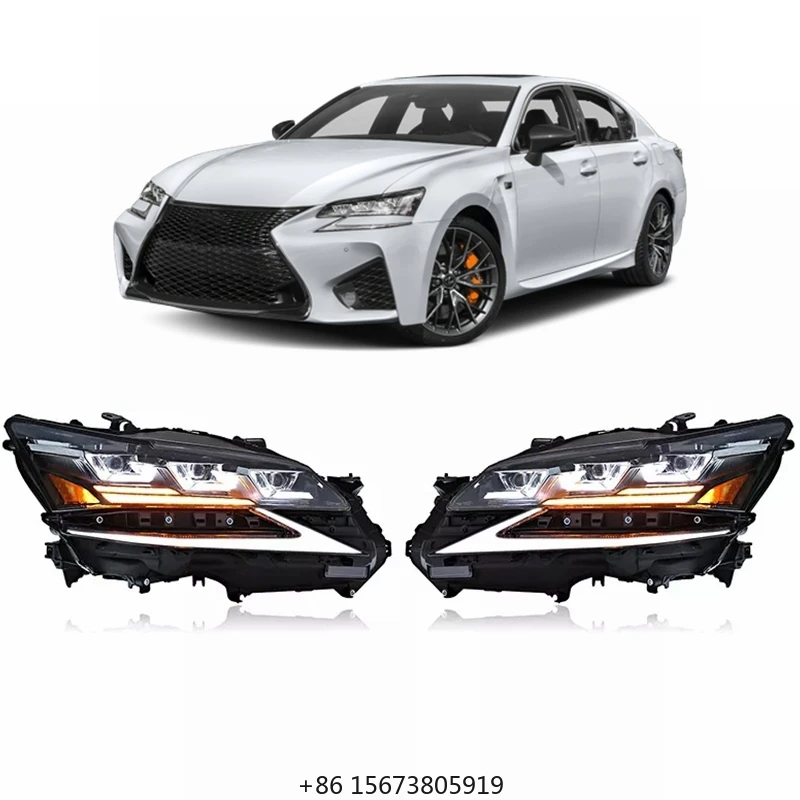 

for GS 350 GS 300 Headlights 2012 2020 Upgrade LED Full Head Lamp Assembly Front Lights Day Running Lights