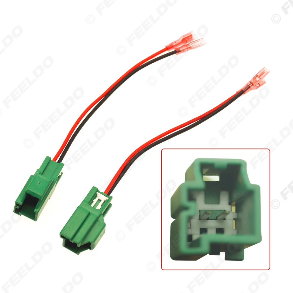 

FEELDO автомобильный 2-контактный стереодинамик жгут проводов адаптеры для Ford Fiesta авто динамик замена соединения проводка вилки кабели