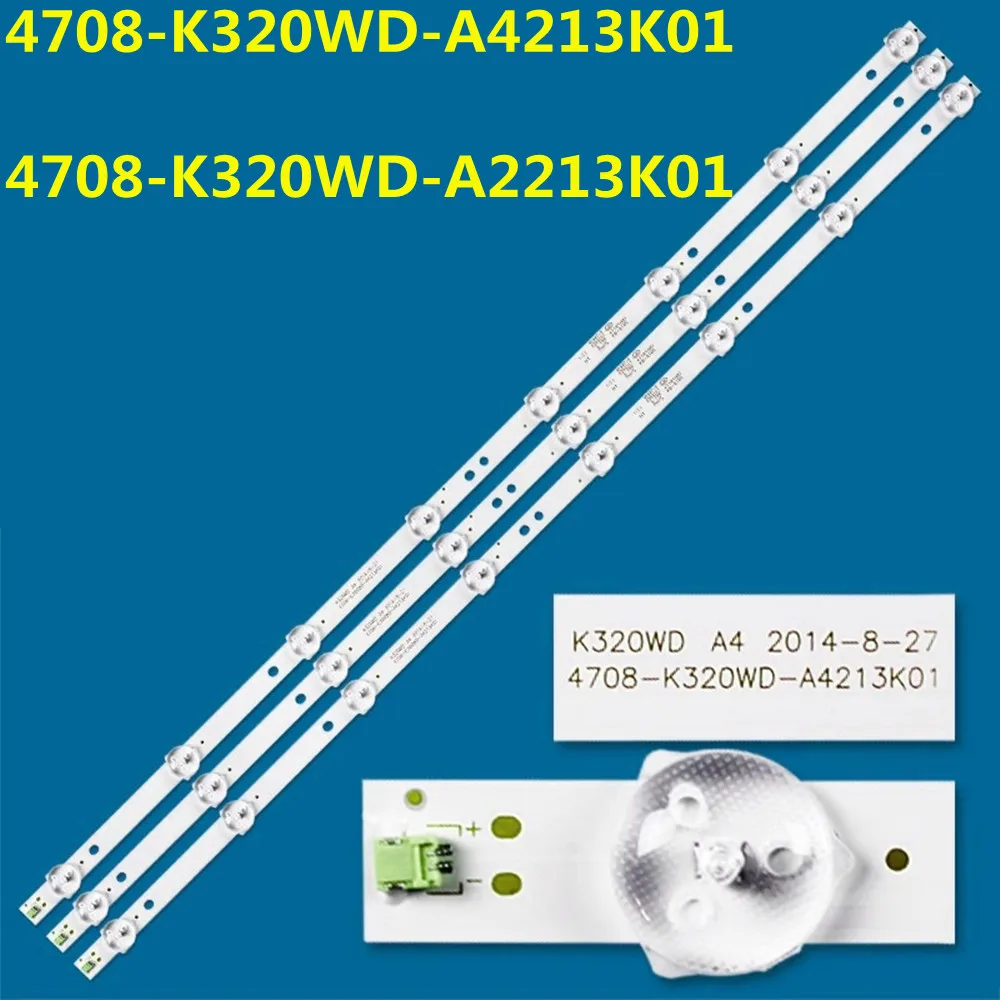 

New LED Backlight Strip K320WD 4708-K320WD-A2213K01 A4213K01 For 32PHT4001 32PFL3040 32PFL3045 32PFL5040 32PHF5050 32PHF5055/T3