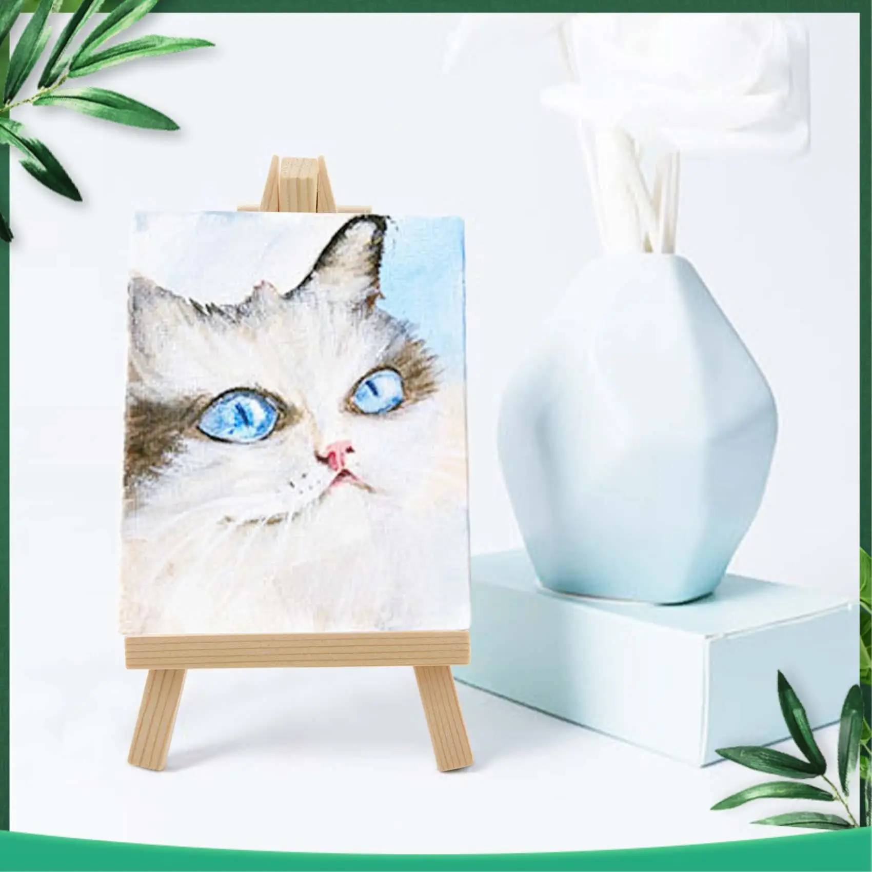 

YSS-96 Pack Мини-деревянный мольберт Деревянный мольберт Набор для рисования Ремесло Небольшие акриловые масляные проекты