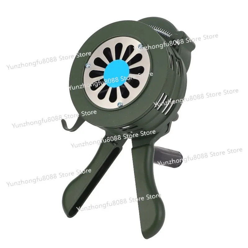 

Hand Crank Siren Horn Aluminum Alloy Portable Loud Emergency Safety Siren for Factories Homes Schools Oil Depots