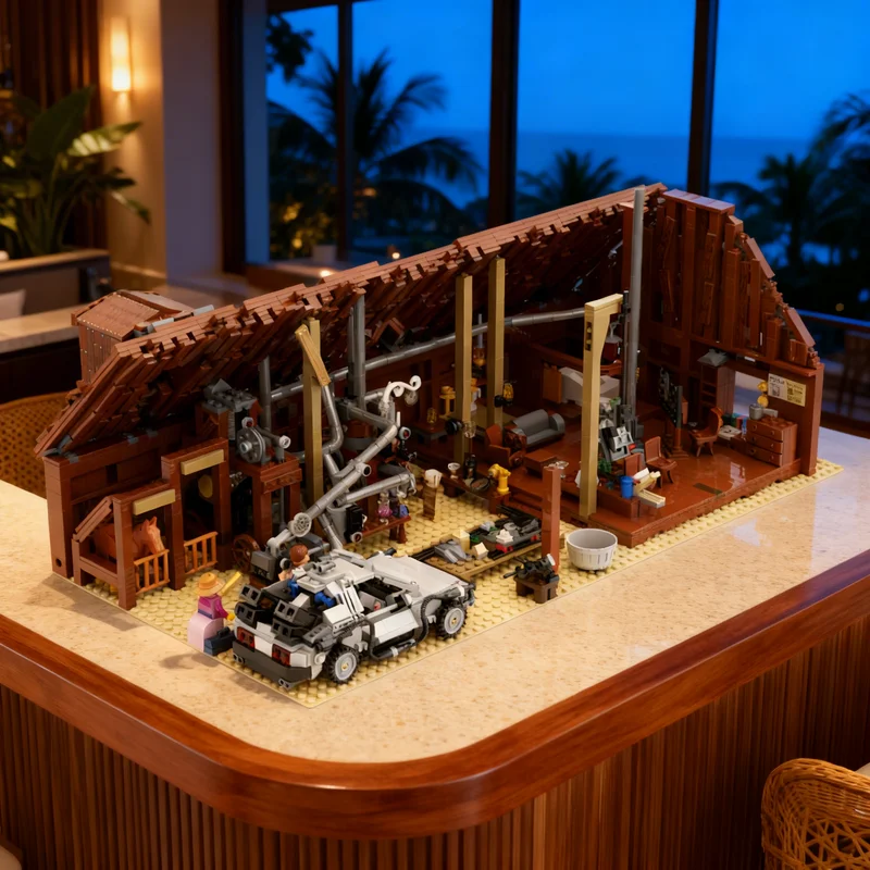 

2961 деталь MOC: Модель «Док С. Барн» из серии Icons. Конструктор для самостоятельной сборки. Подарок. Креативный коллекционный предмет. Декор для дома и офиса. Премиум-класс. Для взрослых и детей.