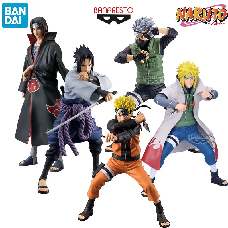 

In Stock Bandai Genuine Grandista NARUTO Anime Character Namikaze Minato Uchiha Itachi for Gift Collection Action Toys Model