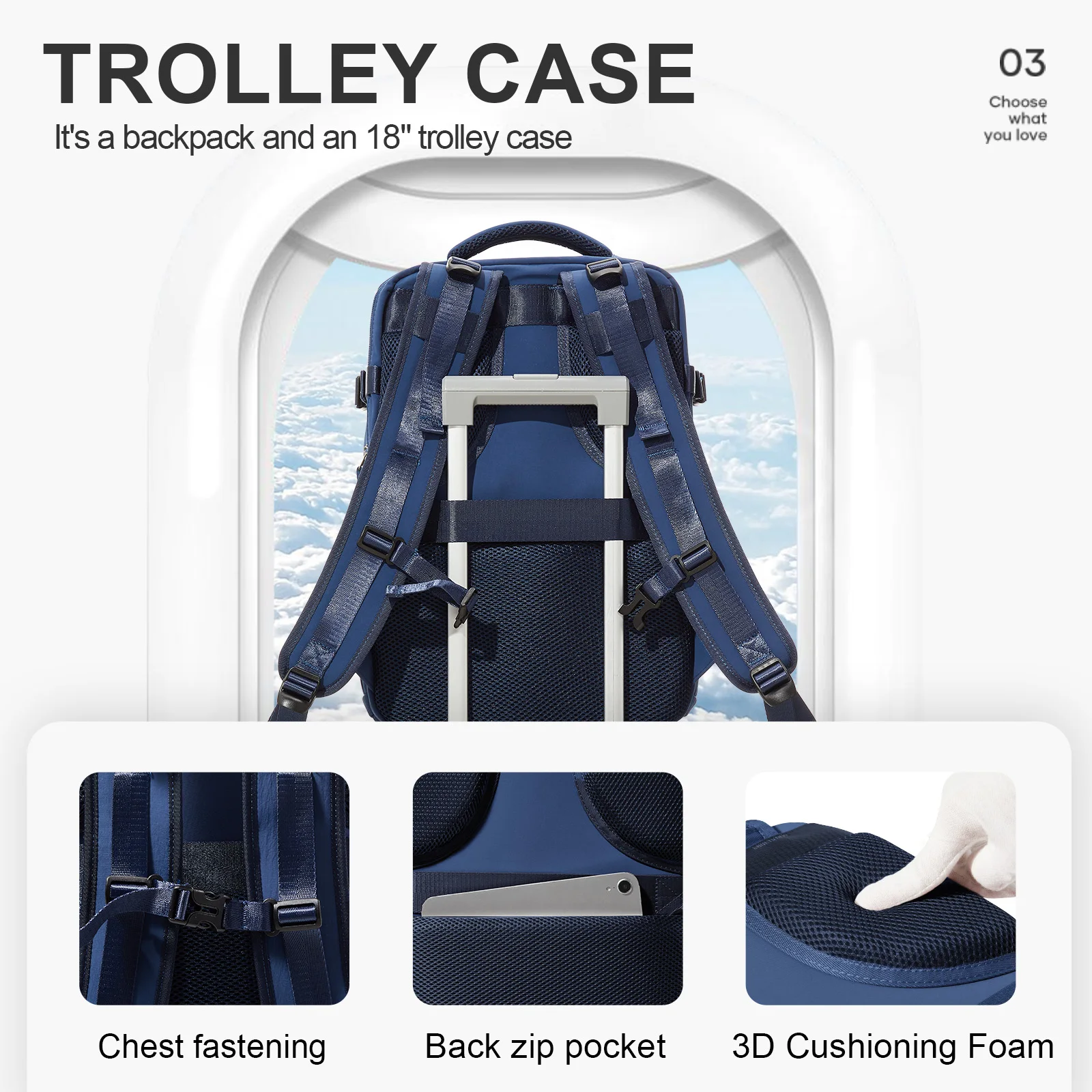 Large Travel Backpack For Women Men, Ryanair 40x20x25 Cabin Bag, Airline Approved Waterproof Laptop Backpack, Camping, Work Bag