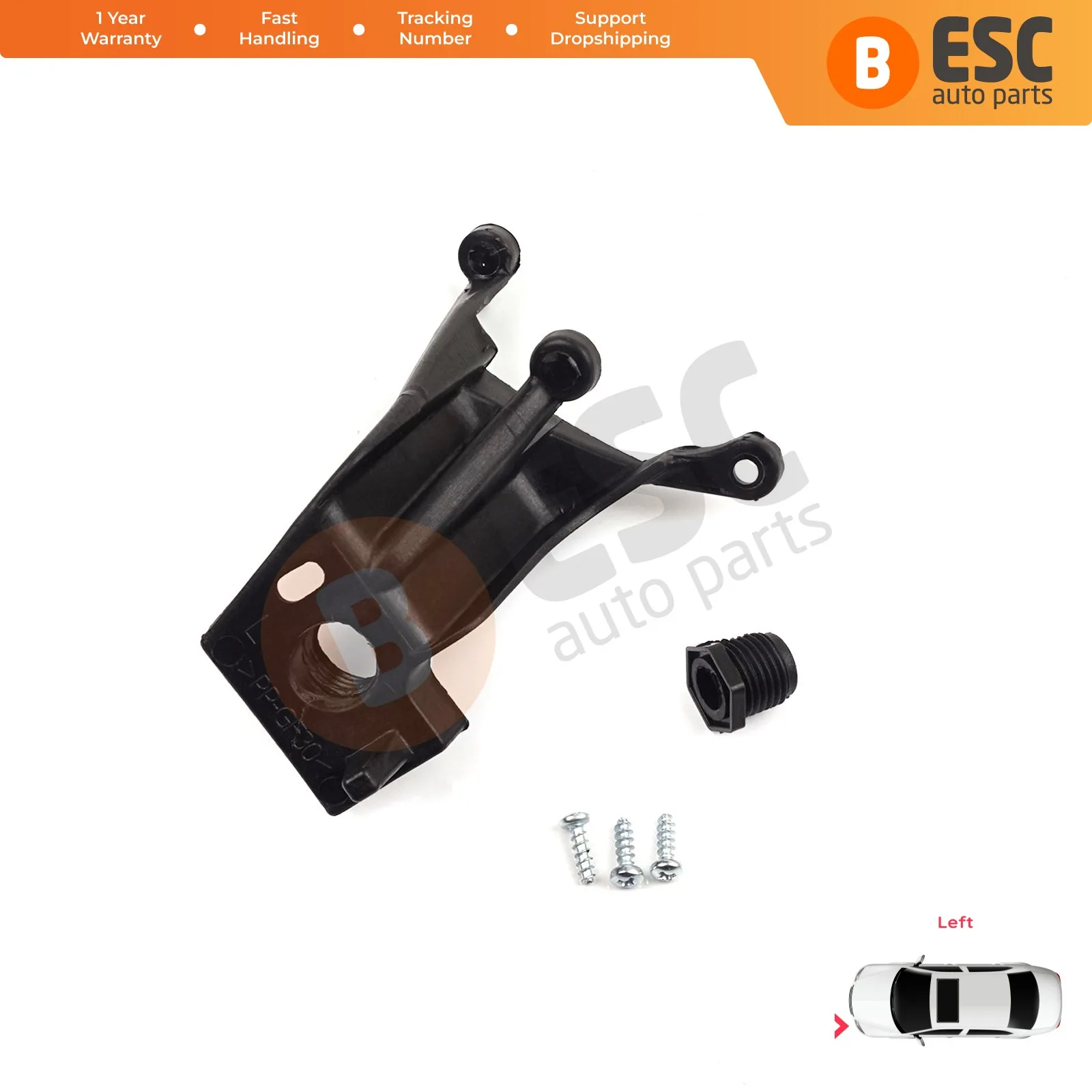 

EHL12 Car Headlight Headlamp Housing Repair Mount Holder Bracket Tab Clips Kit Left for Fiat Linea 323 110 2007-2018 51785219