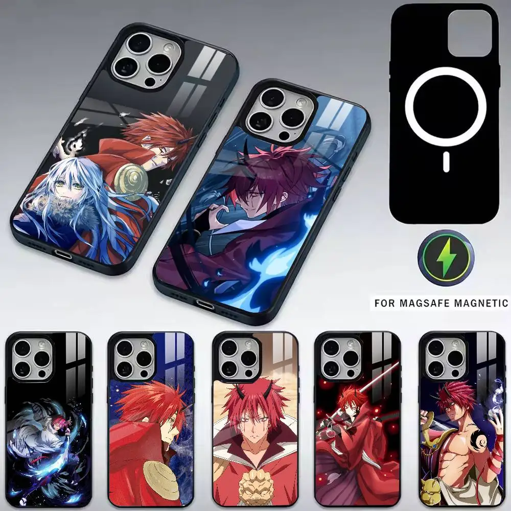 

T-Tensei Slime Benimaru Phone Case For iPhone17,16,15,14,13,12,11 Plus,Pro Magnetic For Magsafe Wireless Charging