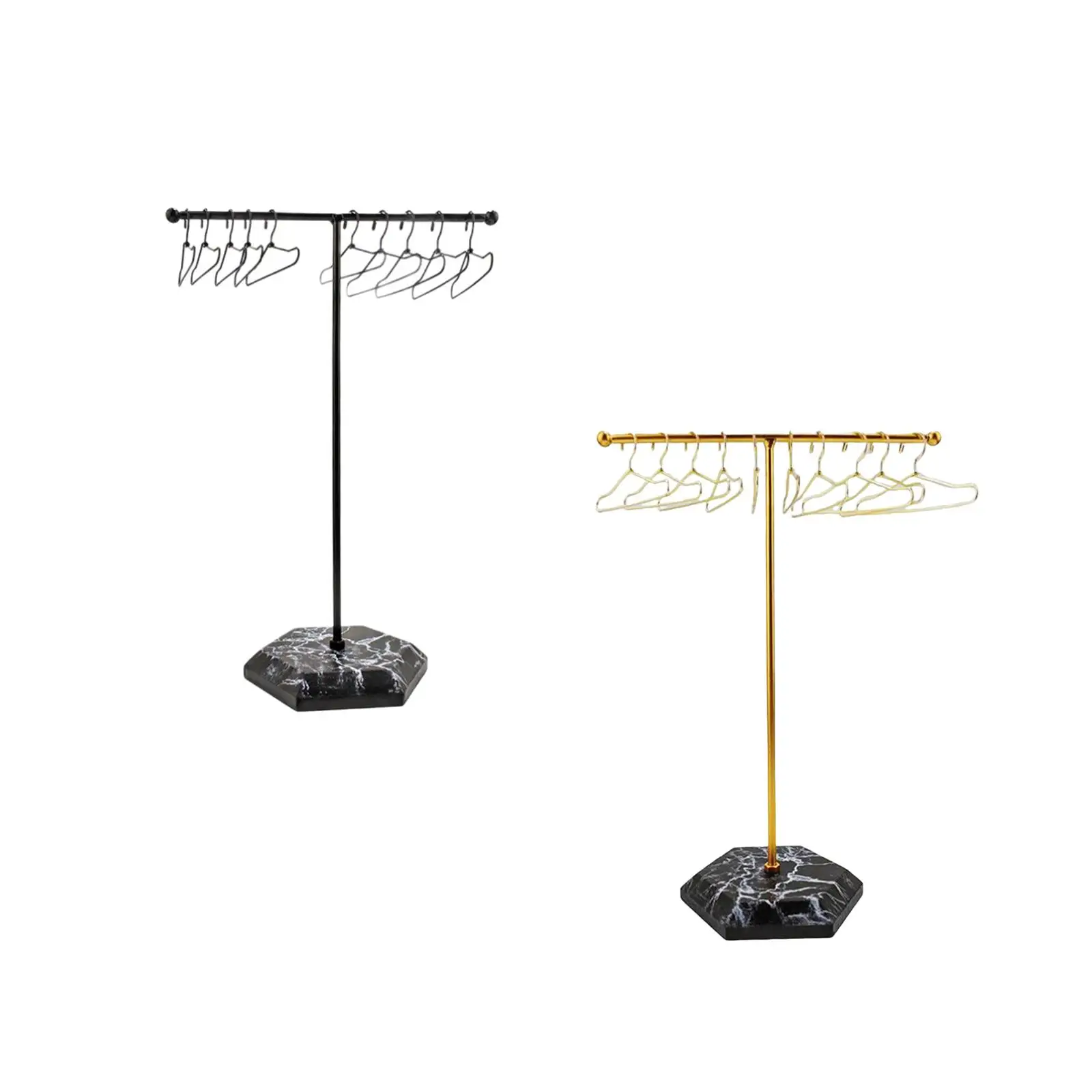 Миниатюрная вешалка для одежды в масштабе 1/6 с вешалкой для витрины кукольного домика