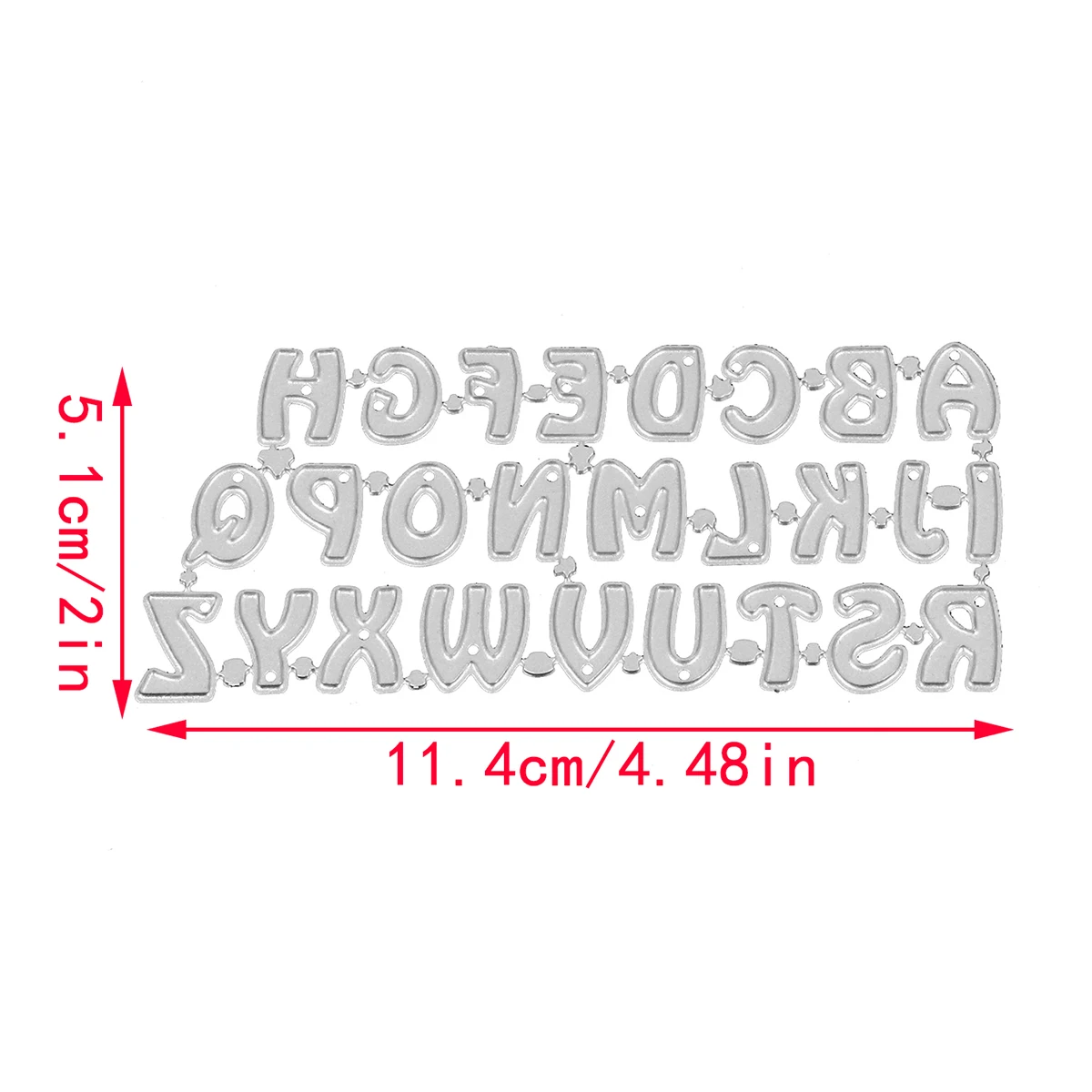 Crafts Embossing dies 26 A-Z Alphabets Border Metal Cutting Dies Stencils for Making Scrapbooking