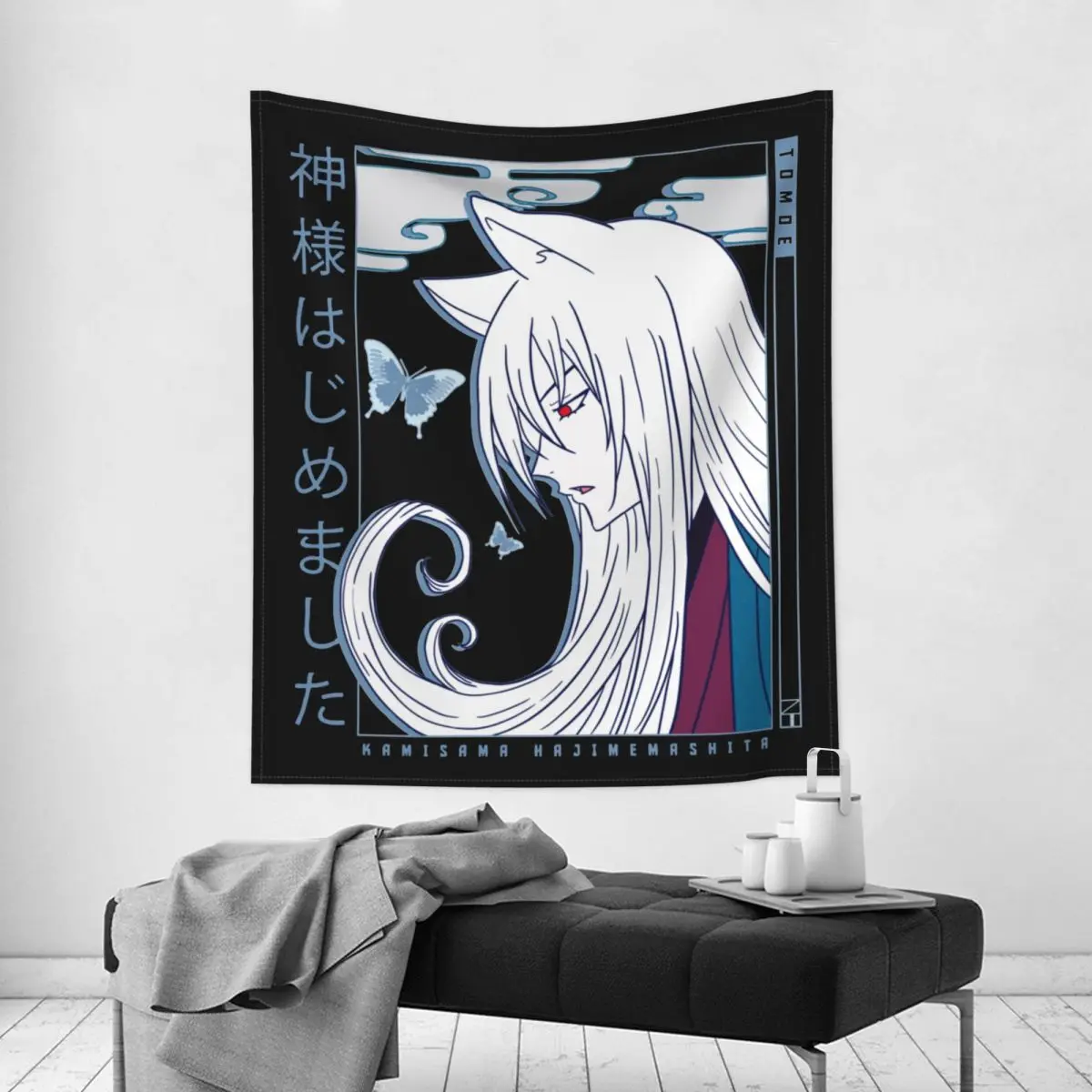 Tomoe Kamisama Kiss Tapestry Hippie Polyester Wall Hanging Anime Manga Decoration for Bedroom Curtain Retro Wall Blanket