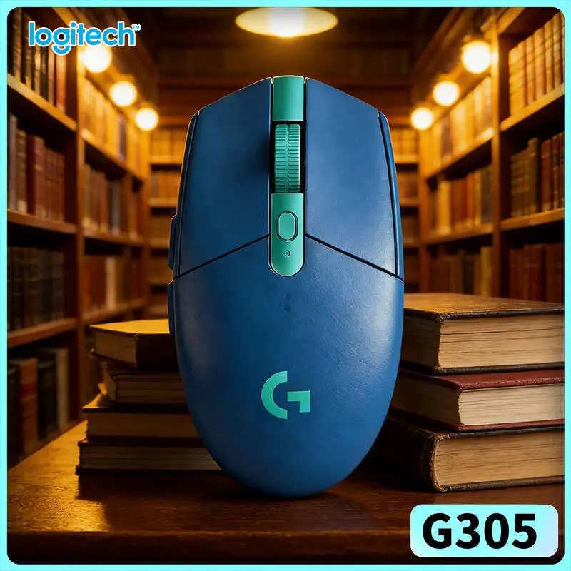 G305 LIGHTSPEED Wireless Mouse, 12000 DPI HERO, 6 Custom Keys, 250h Battery, Logitech PC Mac Gamer Pick Accessory