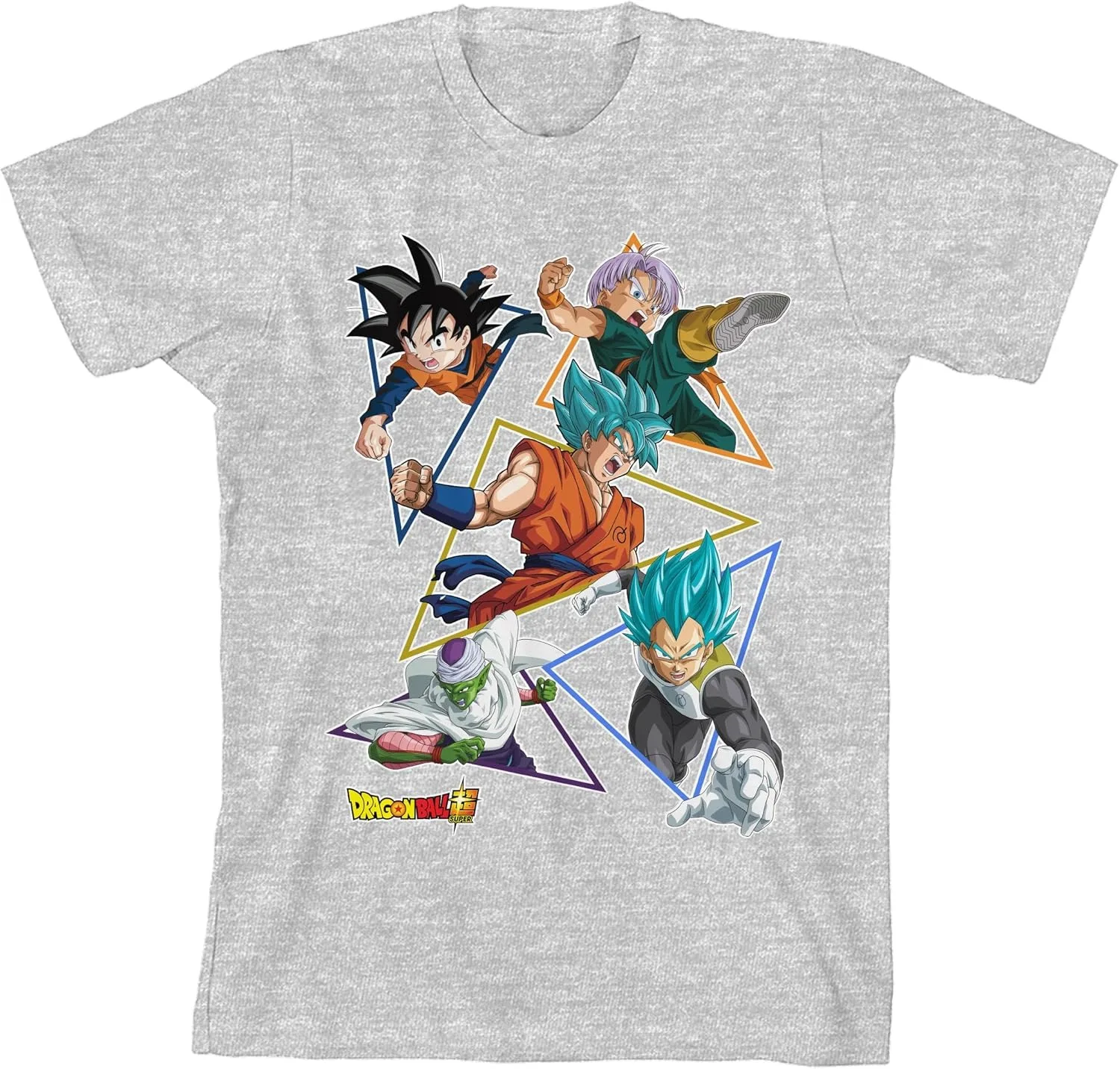 

2026 Summer Dragon Ball 100% Cotton Men's T-shirt Oversized Dragon Ball Super All Star Team Print Top, Unisex & Family Matching