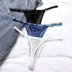 Women's Lace Thin Strap Thong Love Ring Buckle Low Waist Sexy Pure Desire Sports Yoga Traceless Briefs Sexy Panties Women