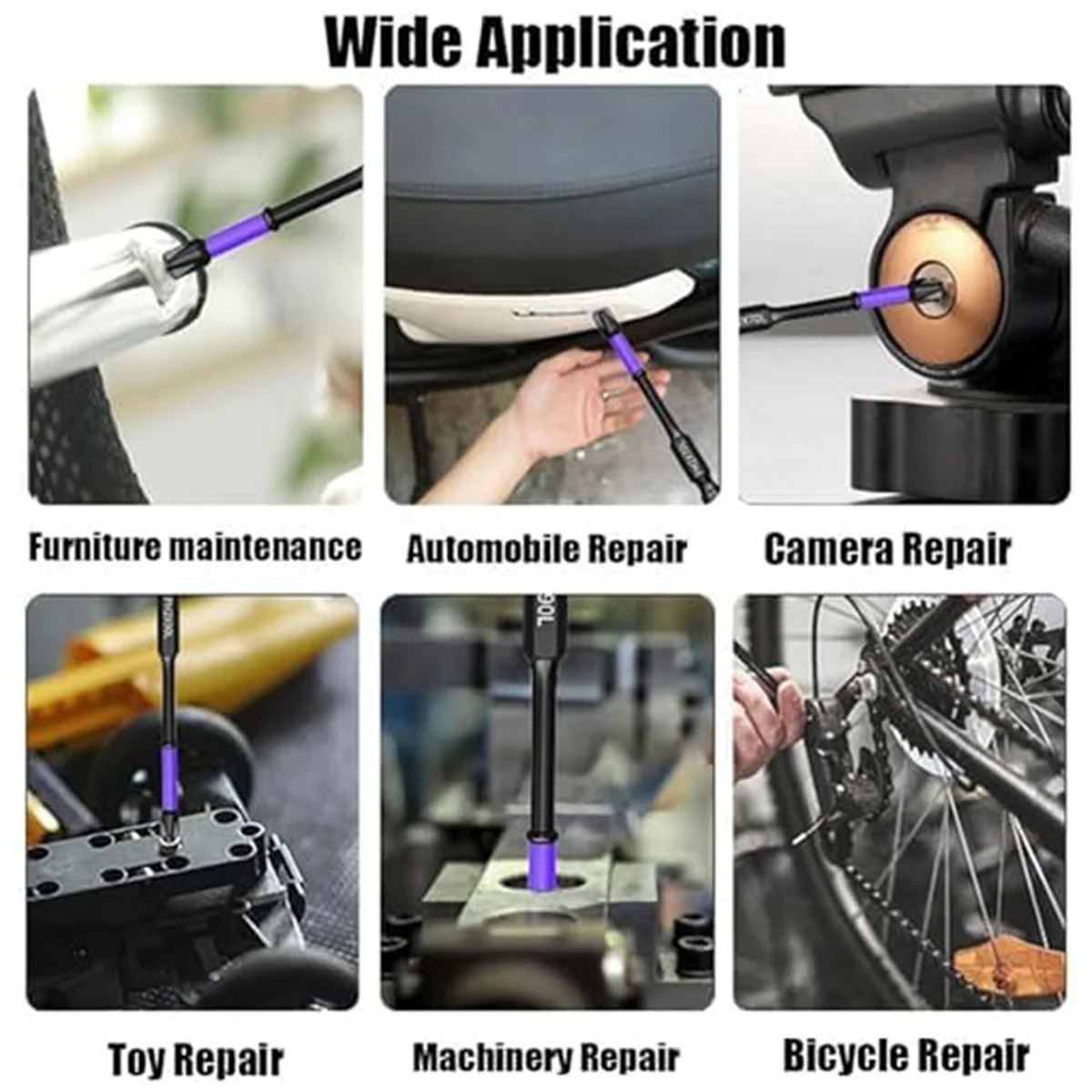 Магнитные сверла D1, противоскользящие и противоударные биты с крестообразными отвертками, набор магнитных отверток (5 комплектов)