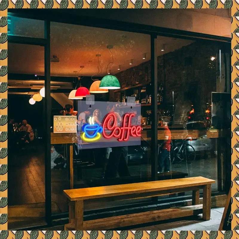 

1 Piece Coffee Neon Sign USB Powered Coffee Sign LED Camping Light For Wall Decor Restaurant Hotel Bar Wedding Party 02