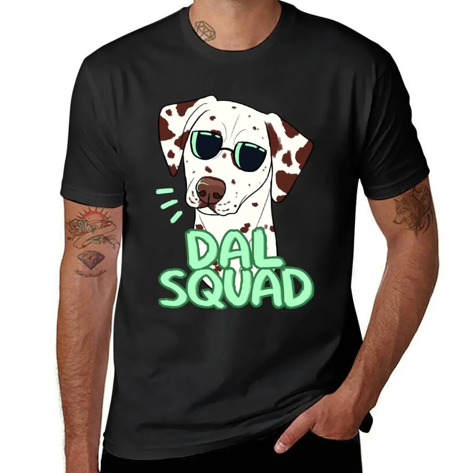 DAL SQUAD (liver) T-Shirt aesthetic clothes blacks Aesthetic clothing oversized t shirt mens graphic t-shirts