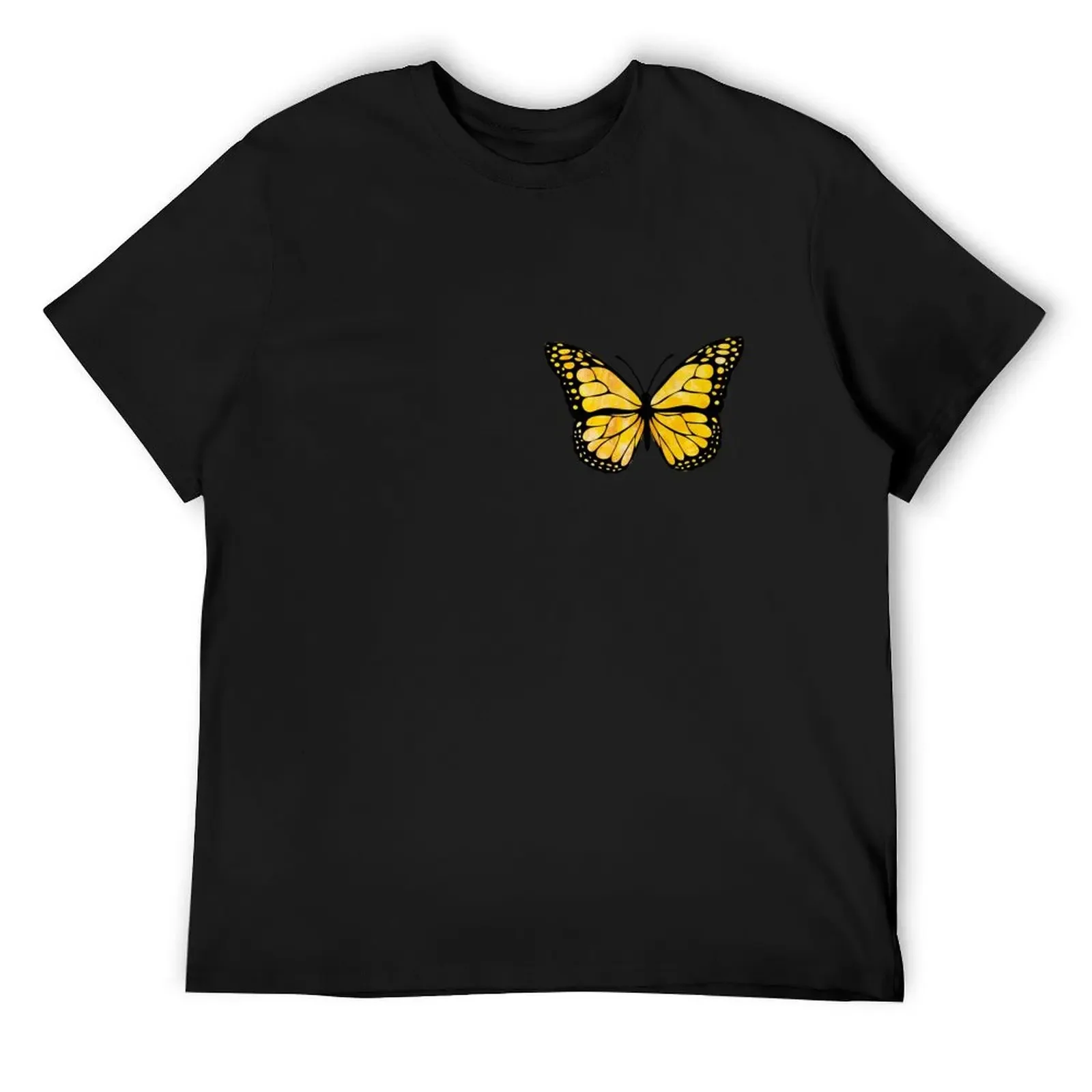 Yellow Butterfly Aesthetic T-Shirt luxury clothing labubu kawaii clothes vintage vintage t shirt men