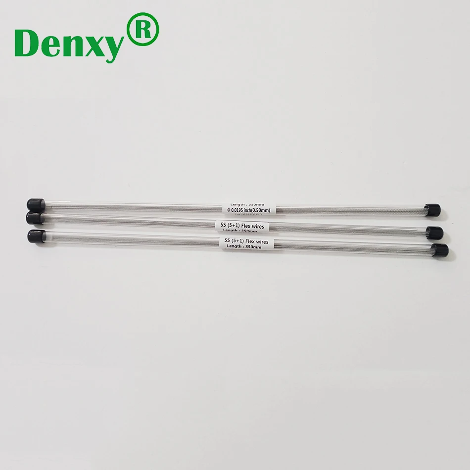 DENXY 20 Stück orthodontischer koaxialer 6-fach gedrehter Draht aus Edelstahl für Zahnspangen, Ligaturdraht für Zahnmedizinmaterial. – Detail 2