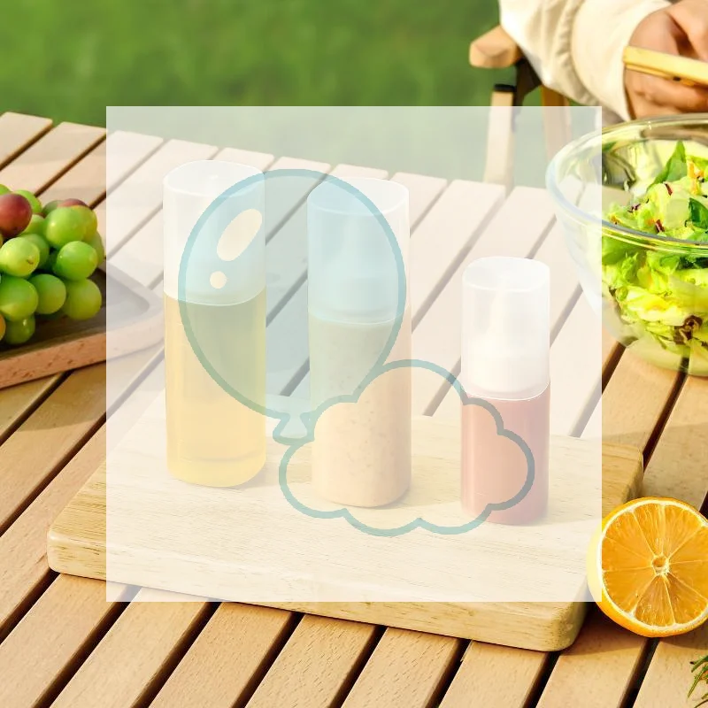 Mini Sauce Seasoning Box Portable Condiment Squeeze Bottle Oil Container Ketchup Mustard Dispenser Kitchen Picnic Bento Gadget