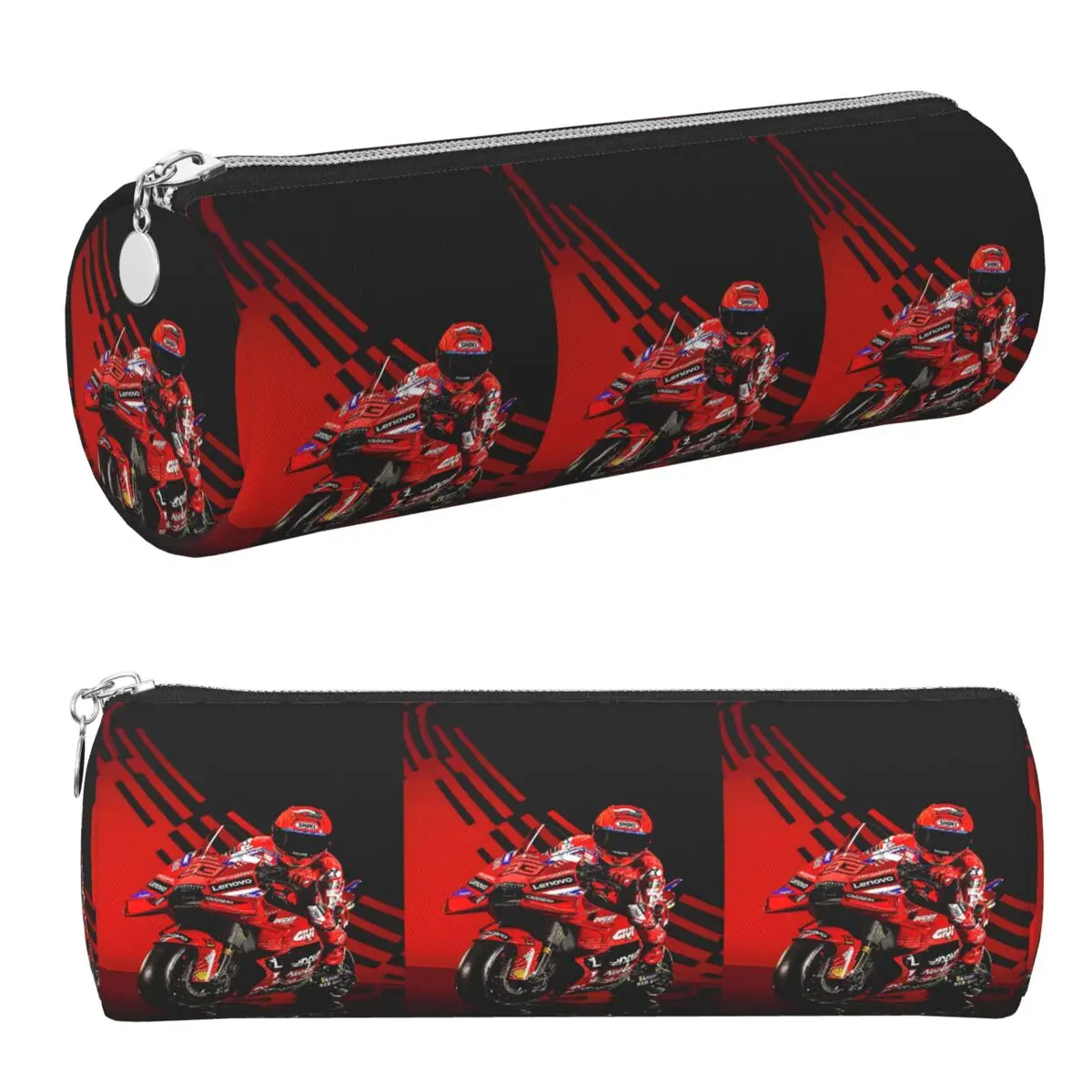 Motorcycle Racing Marqueze Pencil Cases Pencil Pouch Cylinder Pen Box Pencil Bag for Boy Girl Stationery Supplies