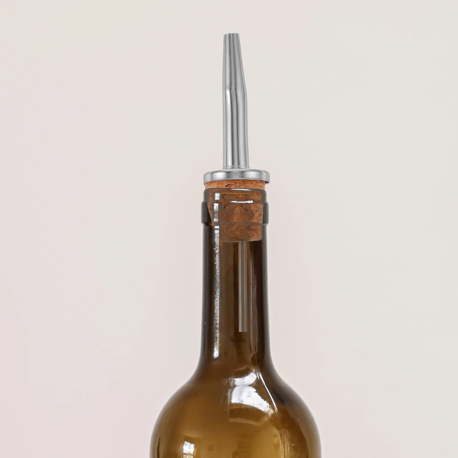 

6 Pcs Pourer Practical Spouts Stainless Steel Bottle Pourers Stoppers Metal Useful Vinegar Tapered Oil Dispenser Caps