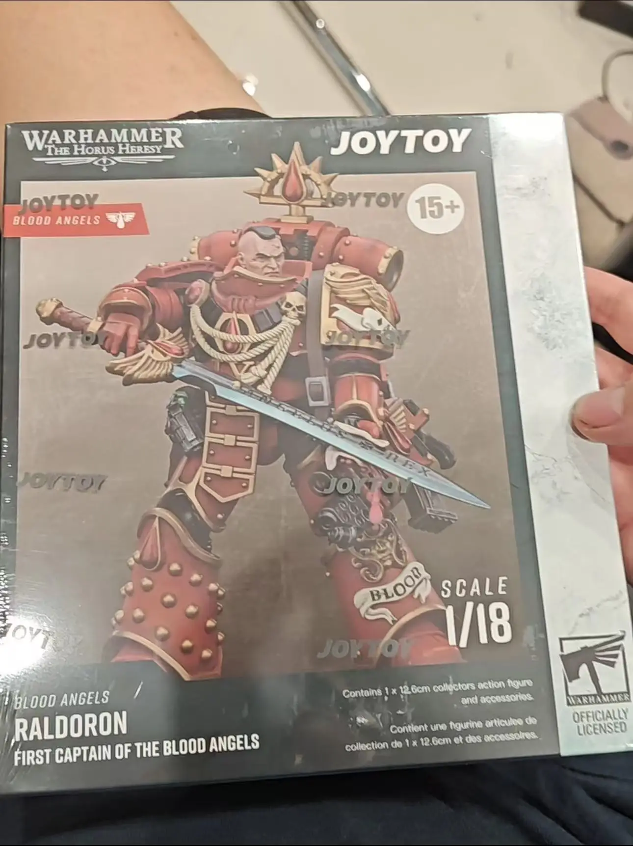 [AUF LAGER] JOYTOY Warhammer 40K 1/18 Action Figure Blood Angels Raldoron First Captain Anime Figuren Spielzeug Sammlung