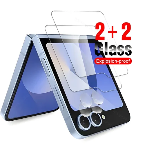 카메라 강화 유리 렌즈 필름 스크린 보호대, 삼성 갤럭시 Z 플립 5 6 ZFlip5 ZFlip6 Flip5 Flip6 HD 보호 커버, 2 + 2  Best5