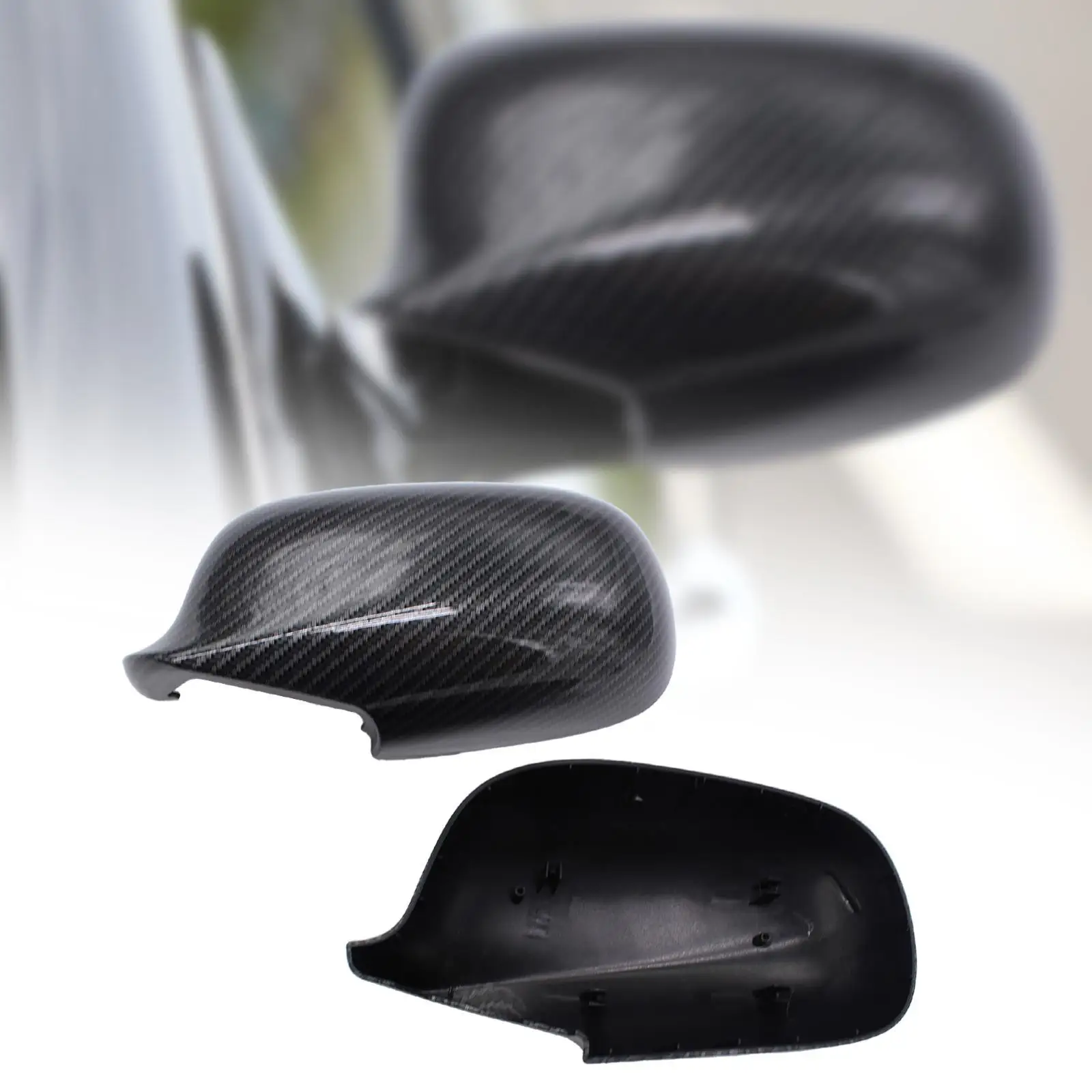 

2x Car Side Mirror Cover Caps 12797722 12797723 Replacement Automotive Repair Parts Rearview Mirror Cap Covers for Saab 9-3