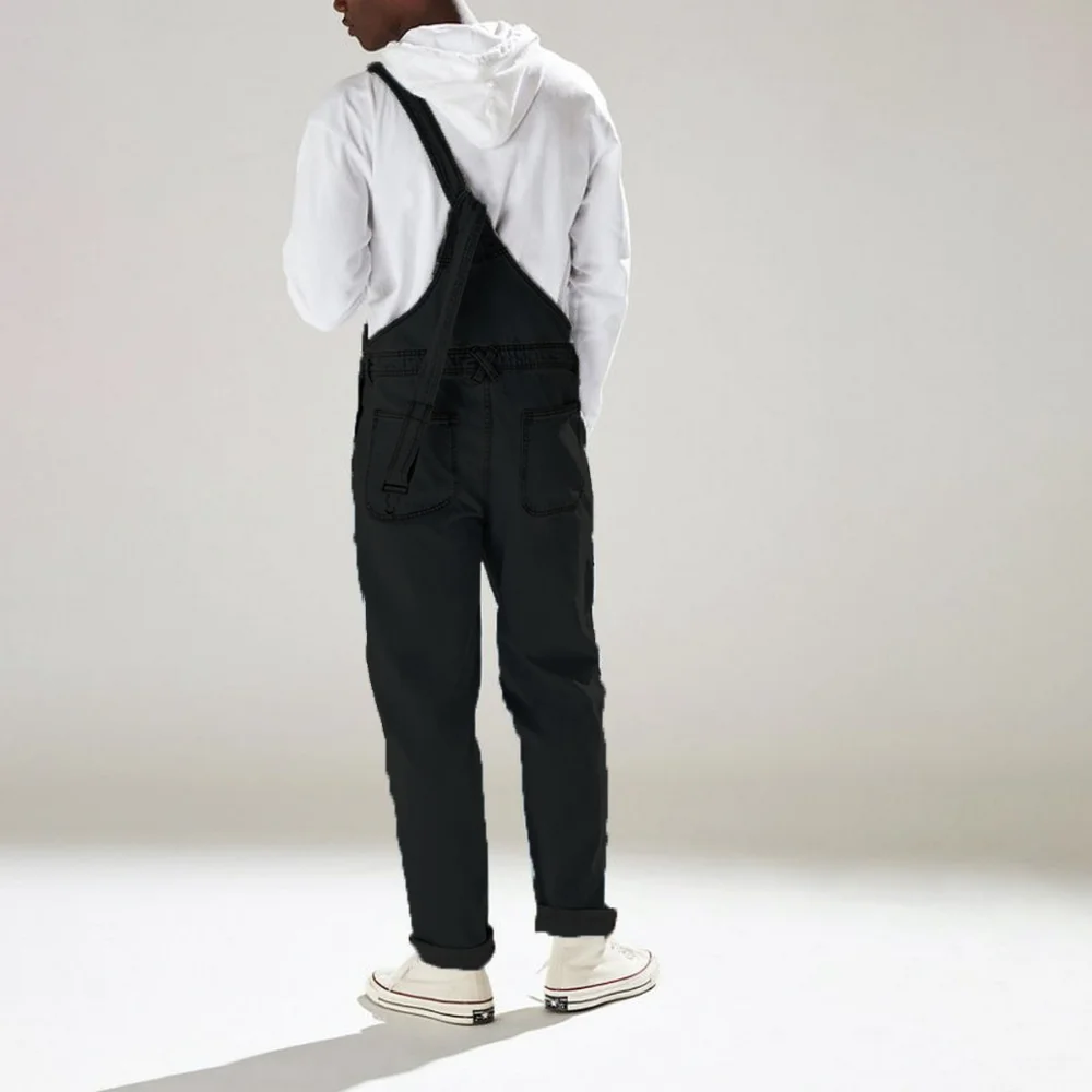 Denim jumpsuit heren Europese en Amerikaanse tooling denim jeans nieuwe zomer herfst heren eendelige baggy jeans y2k streetwear