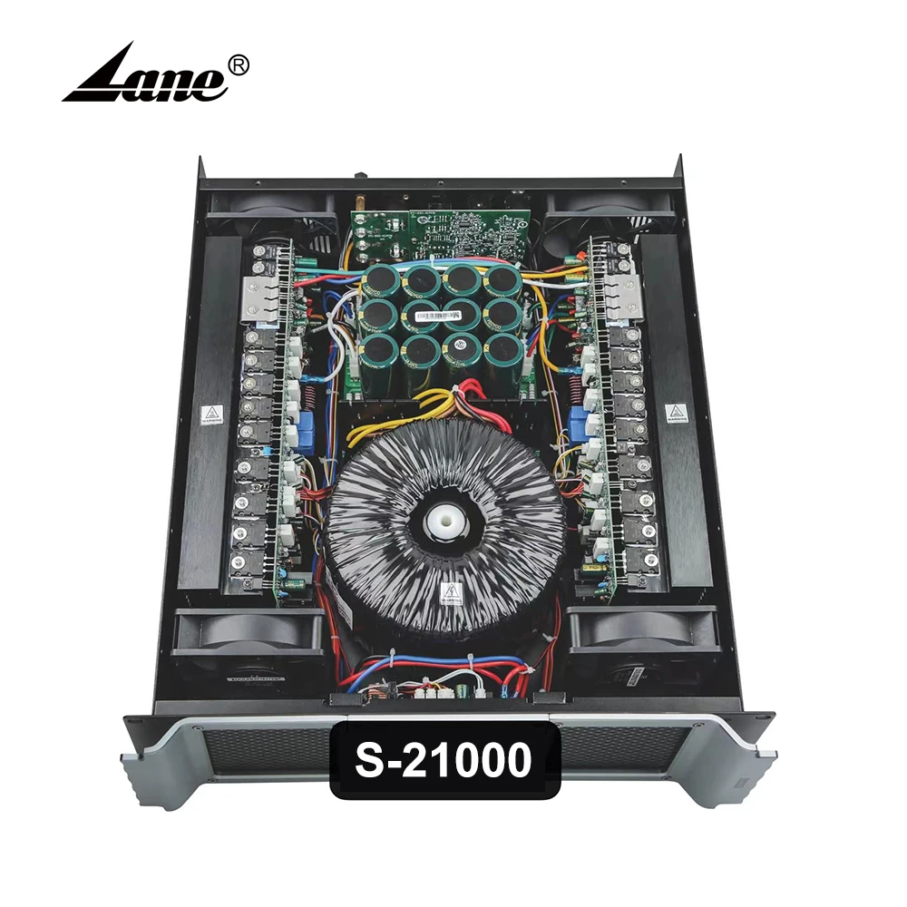 

Продажа оптом, Профессиональный усилитель мощности для домашнего кинотеатра Lane S-21000, 3u, Класс H, максимальный бас 3200 Вт