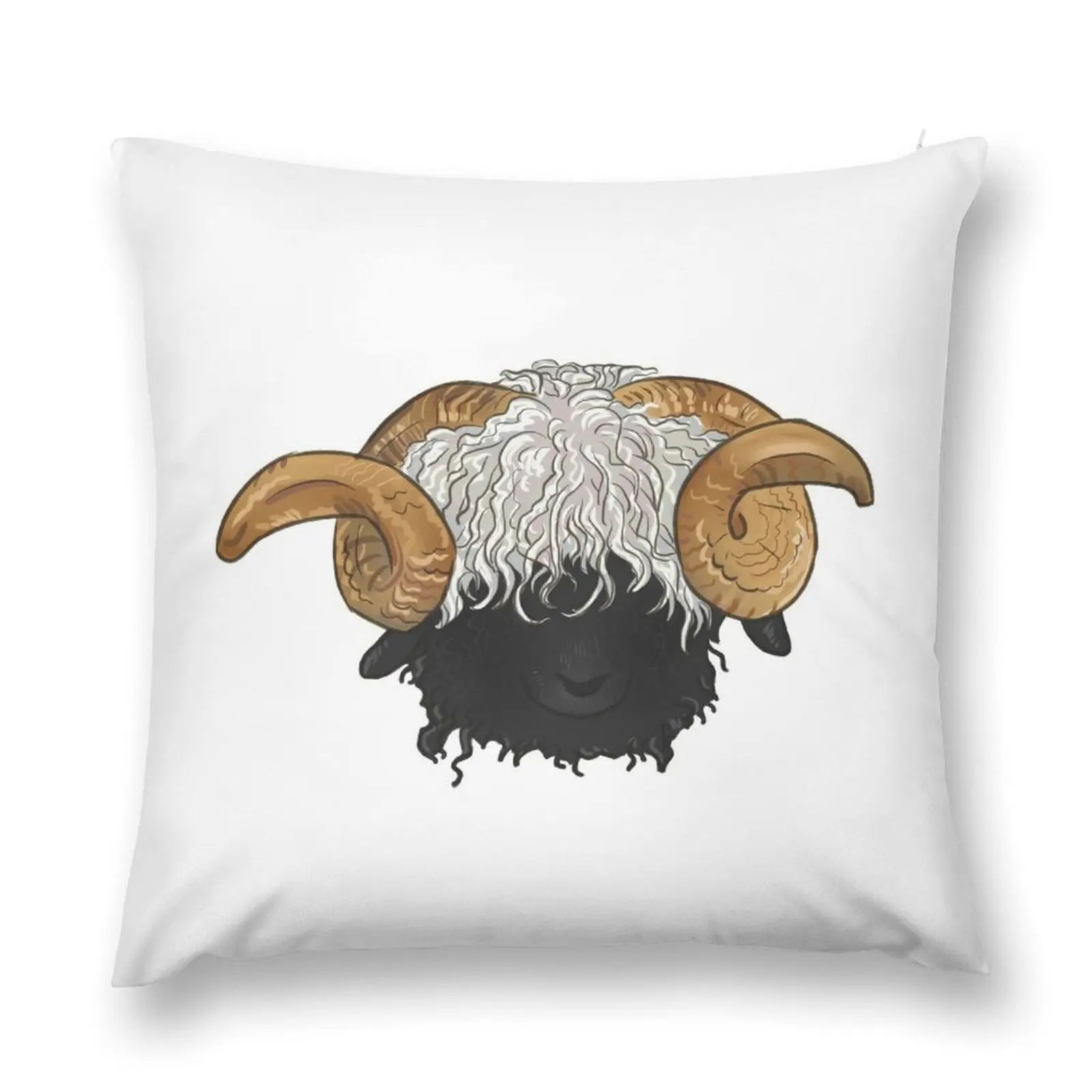 Valais Blacknose Sheep Throw Pillow New year luxury decor Luxury Pillow Case pillow