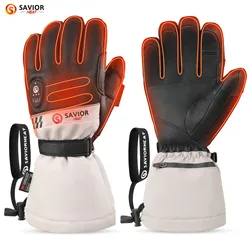 Savior-guantes calefactados eléctricos con Bluetooth 3000, resistentes al agua, para ciclismo, bicicleta, esquí al aire libre, Invierno