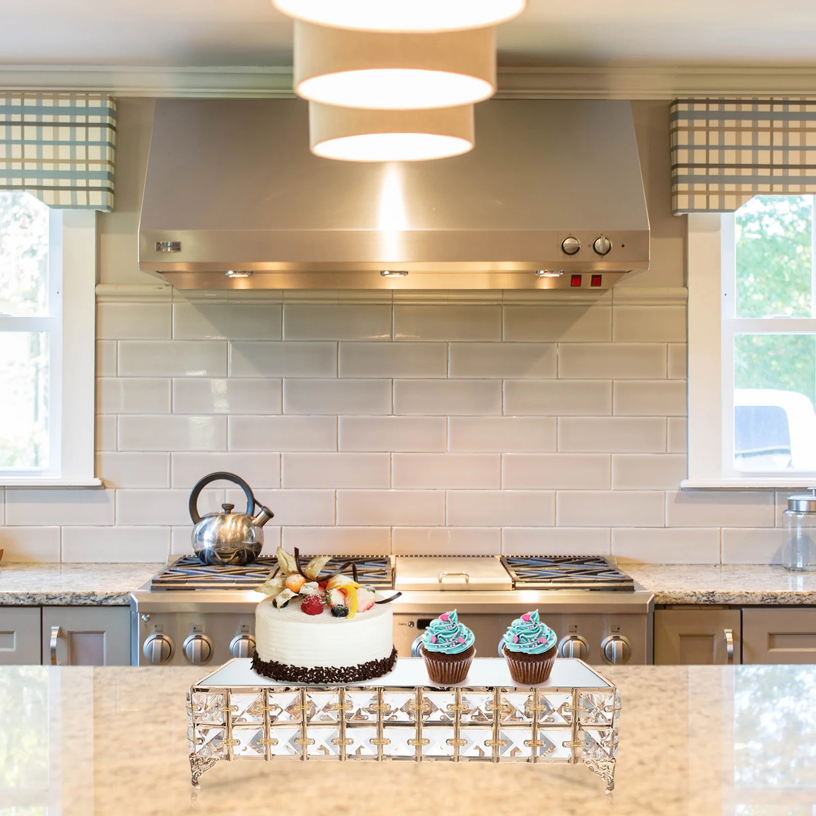 

Mirror Cake Stand Tray Small Size Food Serving Tray for Cake Dessert Fruit Snack Display Mirror Fruit Plate