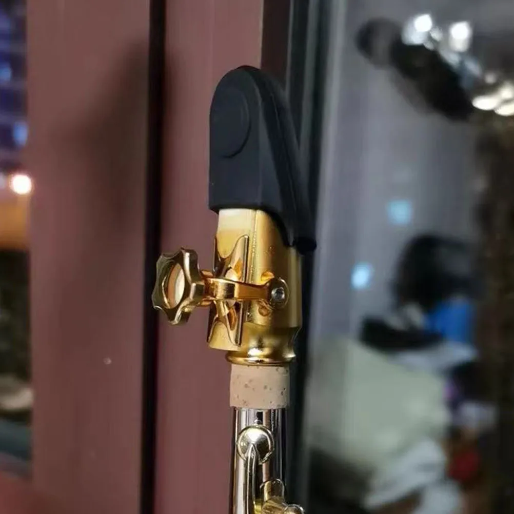 

Saxophone Head Protective Cover Mouthpiece Supplies Elastic Accessory Protector Copper Pipe Case Rubber