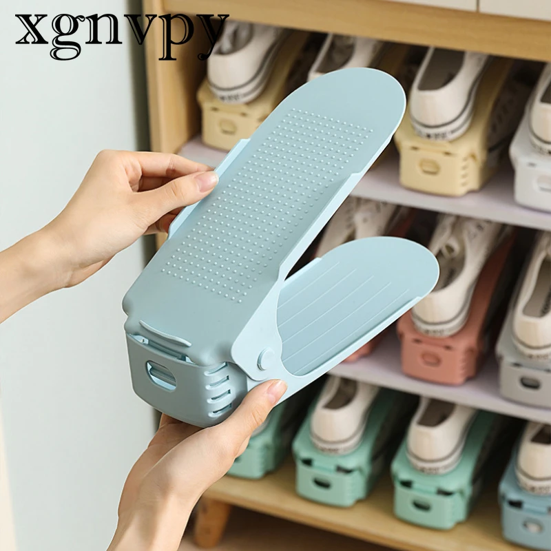 xgnvpy Home Adjustable Shoe Organizer Storage Space Saver 50% Off Zapatero Zapatos Rack Shoe Organizer Rangement Chaussures