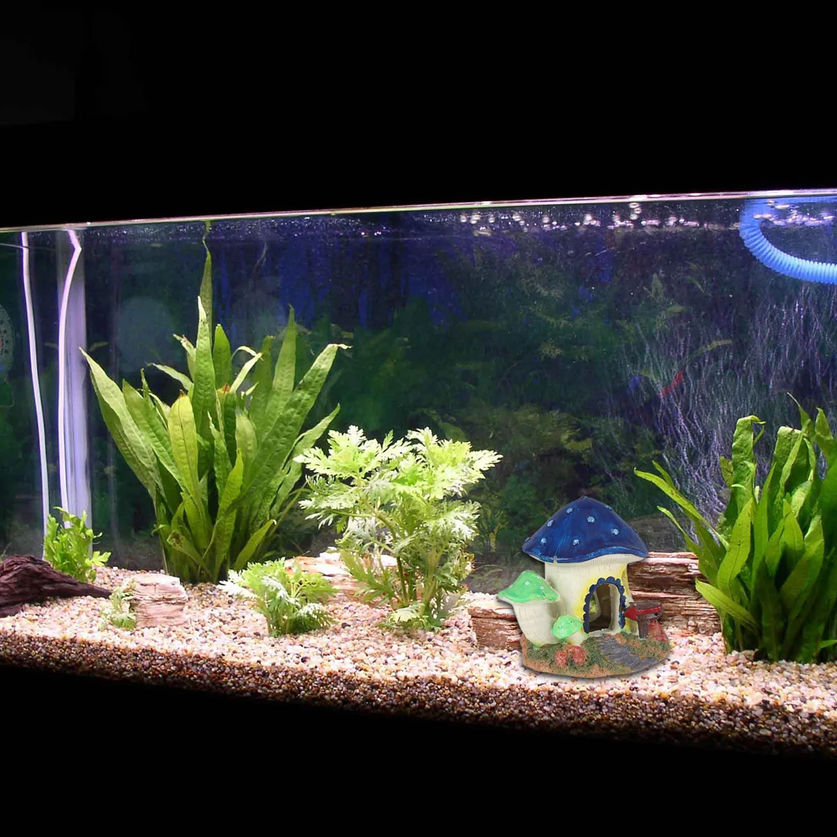 

1Pcs Mushroom Decor Resin Aquarium Ornament Fish Tank Landscape Shelter for Fresh and Salt Water Easy to Clean Creative