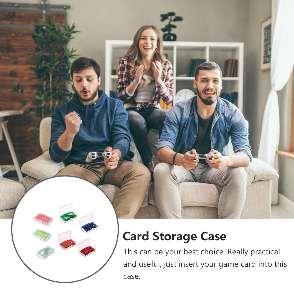 

10Pcs Game Card Case Durable ABS Material Game Card Storage Holder Excellent Craft Chic Look Good Sealing Effect