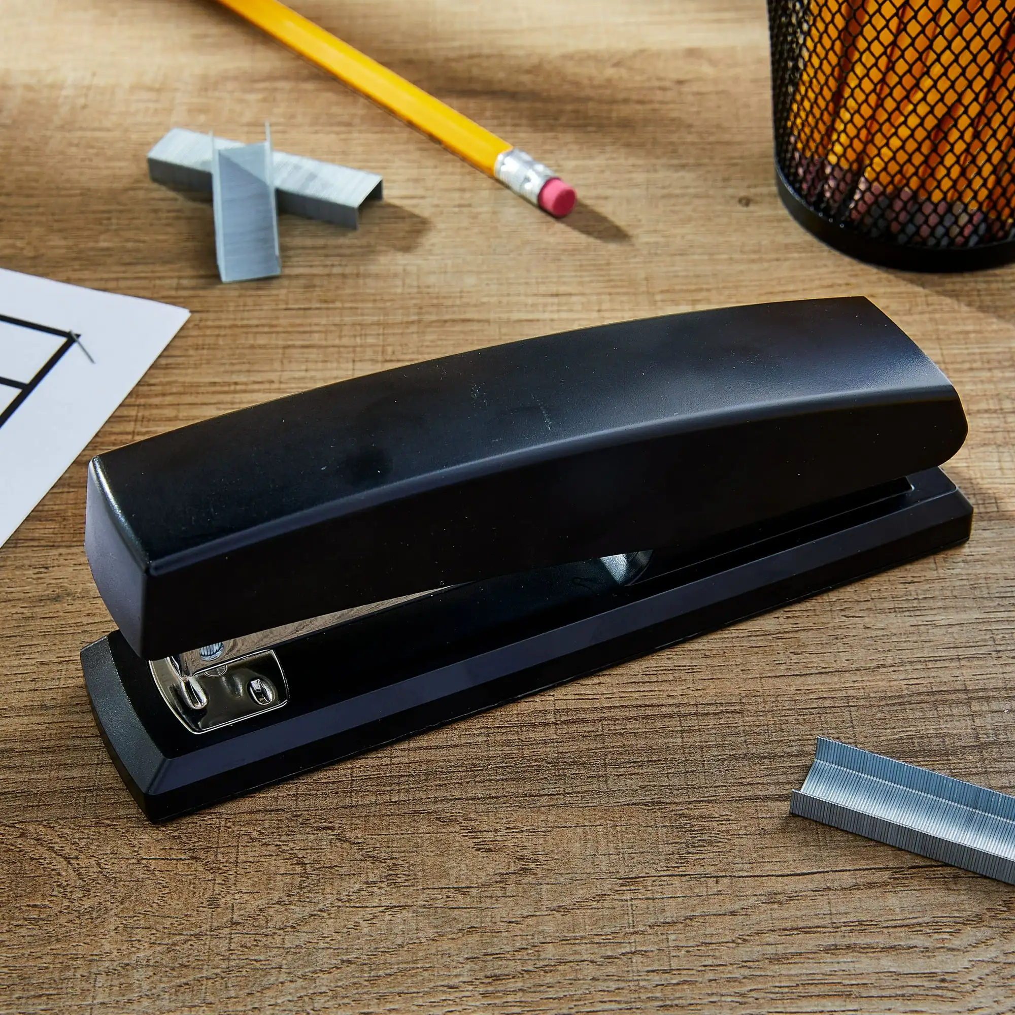 

(3 pack) Pen + Gear 20-Sheet Desktop Stapler with 1250 Staples,Black,Manual