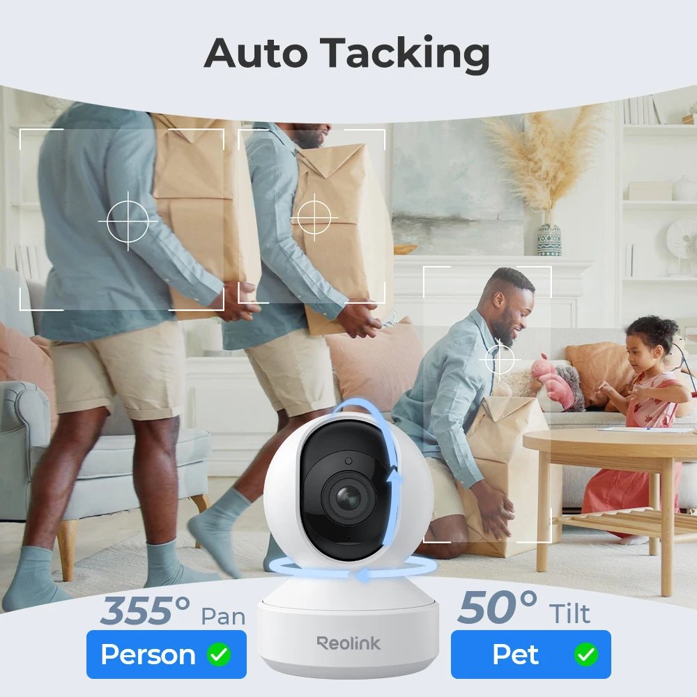 IP-камера Reolink, 5 Мп, PTZ, 2,4 ГГц, Wi-Fi