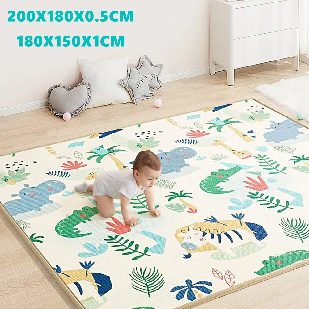 1cm XPE Environmentally Friendly Thick Baby Crawling Play Mats Folding Mat Carpet Play Mat for Children's Safety Mat Rug Playmat