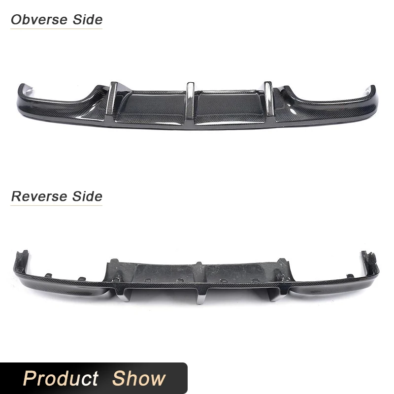 Carbon Fiber Rear Bumper Diffuser Lip Spoiler for Mercedes Benz C-Class W204 C63 AMG Sedan 2008-2011 FRP Rear Diffuser view 5
