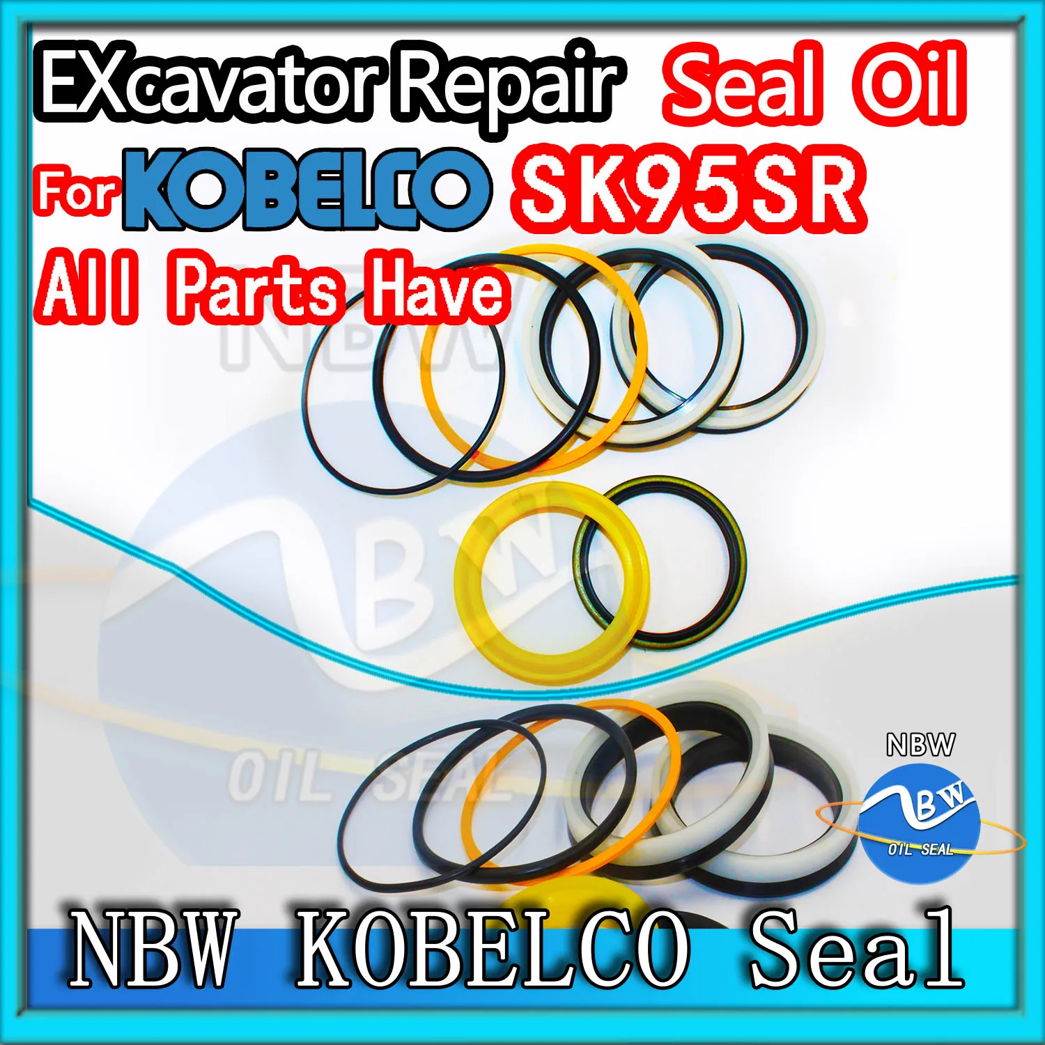 

For KOBELCO SK95SR Excavator Oil Seal Kit High Quality Repair Orginal Quality Track Spovel Hammer Construction Tool Set Pack