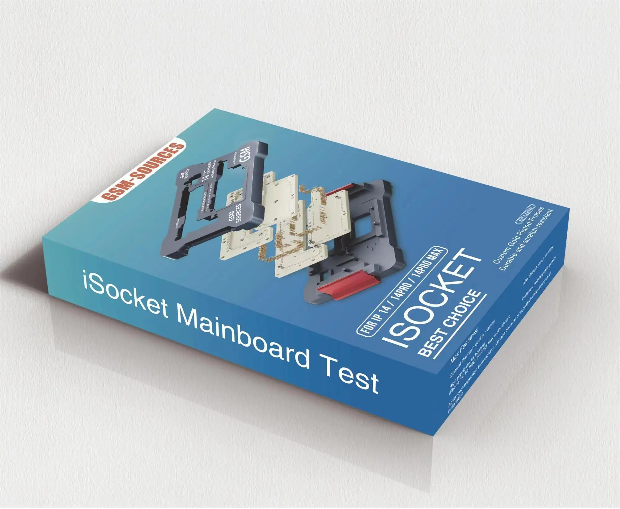 

GSM-SOURCES Test Fixture ISocket for iPhone 14 Pro PLUS Pro Max Motherboard Repair Tool ISocket