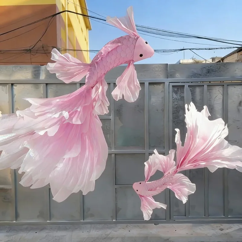 

Popular window decoration red simulation koi fish photography props window beauty Chen hanging decoration national style koi