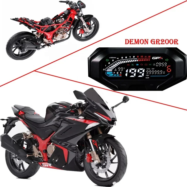 FOR FOCAN DIGITAL INSTRUMENT  GPX MOTORCYCLE DEMON GR200R SPEED METER DASHBOARD Modification Accessories