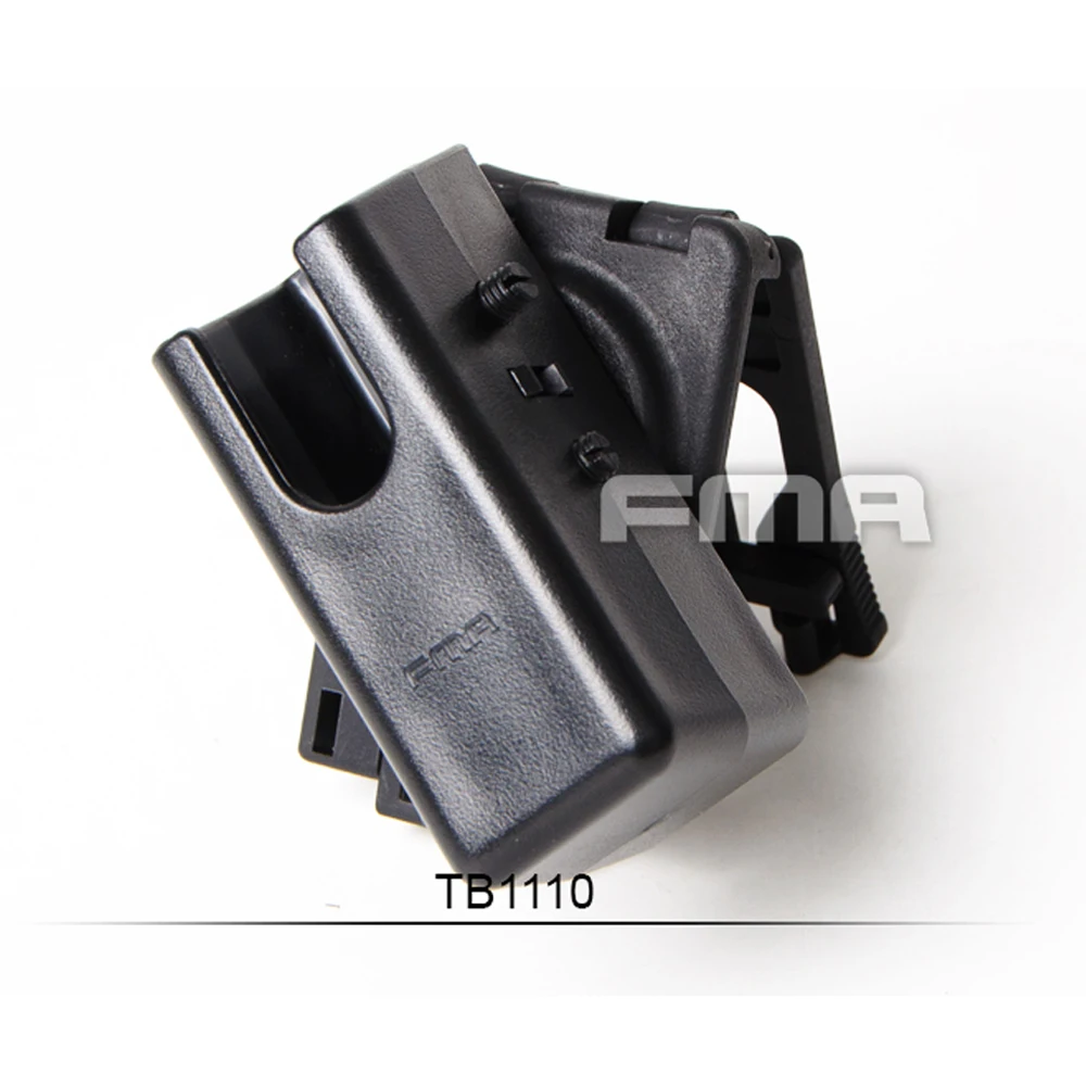 TB-FMA IPSC Gun Magazine Jacketed Revolving Quickly 360 Degrees Pistol Magazine Pouch for Straight and Horizontal Direction