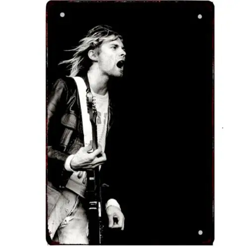 Vintage Metal Sign Poster Grunge Rock  Roll Tin Sign