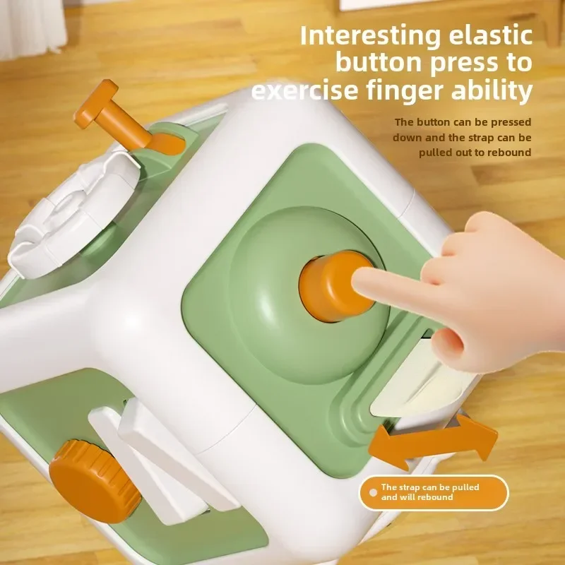 

Многофункциональный кубик занятий C6 в 1, кубик Монтессори, детский кубик для захвата рук, сенсорные обучающие игрушки