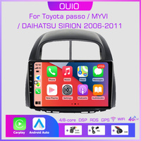 2din 8G+128G Android 10 Car Radio Multimedia Player Carplay Auto GPS Navi DSP For Toyota passo / MYVI/ DAIHATSU SIRION 2006-2011