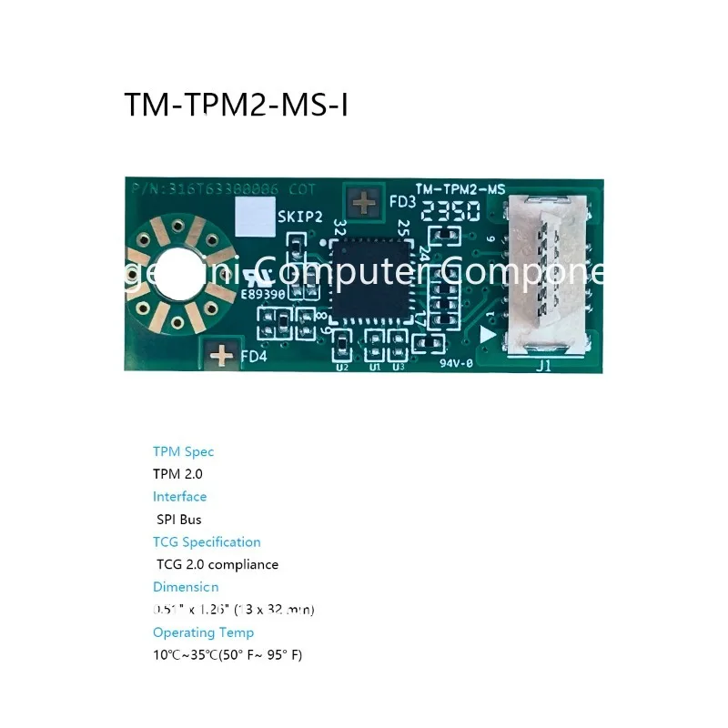 Tai'an TPM Security Module TPM 2.0 TM-TPM2-I -MS Trusted Platform Module